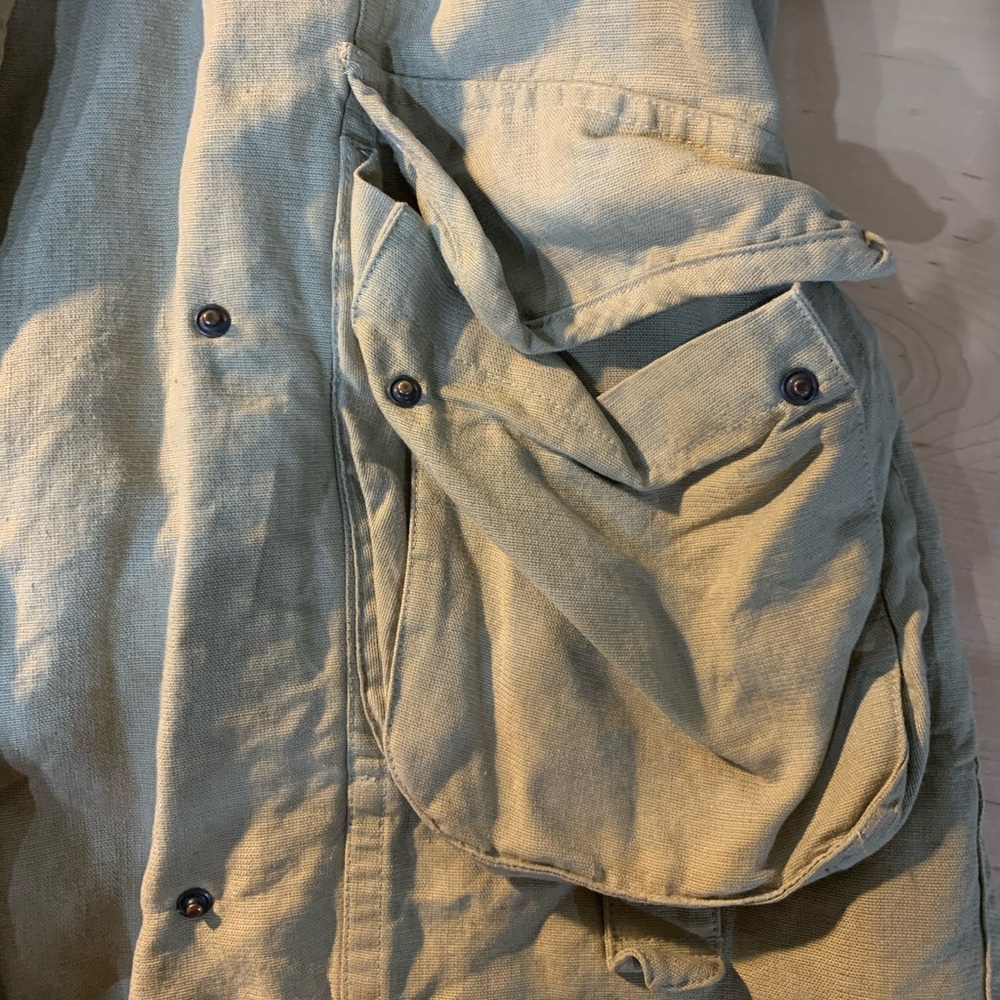 Isabel Marant Cargo Utility Safari Linen Jacket Tan Khaki 38 - Picture 4 of 8